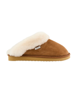 Margot Double Faced Sheepskin Mule Slippers in Chestnut