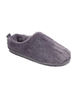 Ariana Luxury Faux Fur Mules in Ink