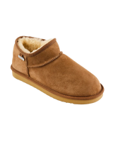 Betty Double Faced Sheepskin Mini Slipper Boots in Chestnut