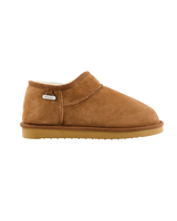 Betty Double Faced Sheepskin Mini Slipper Boots in Chestnut