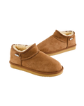 Betty Double Faced Sheepskin Mini Slipper Boots in Chestnut
