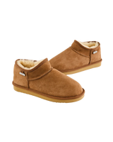 Betty Double Faced Sheepskin Mini Slipper Boots in Chestnut