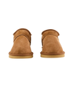Betty Double Faced Sheepskin Mini Slipper Boots in Chestnut