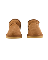 Betty Double Faced Sheepskin Mini Slipper Boots in Chestnut