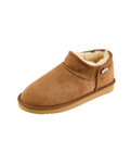 Betty Double Faced Sheepskin Mini Slipper Boots in Chestnut