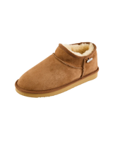 Betty Double Faced Sheepskin Mini Slipper Boots in Chestnut