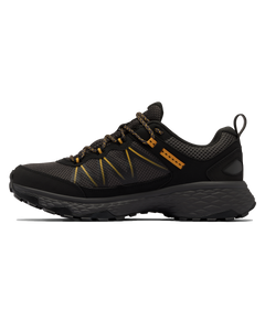 The Columbia Mens Peakfreak Rush Outdry Shoes in Black & Raw Honey