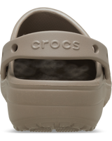 Classic Floral Cut Out Clogs in Taupe