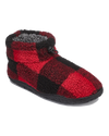 Neeson Sherpa Slipper Boots in Red & Black Check
