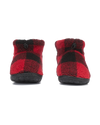 Neeson Sherpa Slipper Boots in Red & Black Check