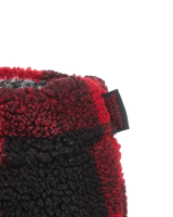 Neeson Sherpa Slipper Boots in Red & Black Check