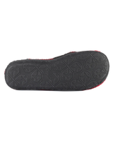 Neeson Sherpa Slipper Boots in Red & Black Check