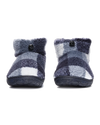 Neeson Sherpa Slipper Boots in Navy Check