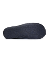 Neeson Sherpa Slipper Boots in Navy Check