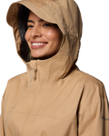 The Columbia Womens Weekend Adventure II Long Jacket in Canoe