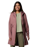 The Columbia Womens Weekend Adventure II Long Jacket in Fig