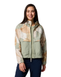 Spire Valley Printed Windbreaker Jacket in Safari Rays & Safari