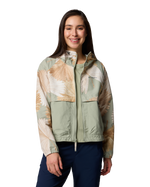 Spire Valley Printed Windbreaker Jacket in Safari Rays & Safari