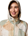 Spire Valley Printed Windbreaker Jacket in Safari Rays & Safari