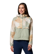 Spire Valley Printed Windbreaker Jacket in Safari Rays & Safari