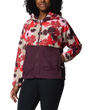 Spire Valley™ Printed Windbreaker Jacket in Washed Red Ikatbloom Print & Moonvista