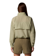 Paracutie Cropped Cargo Windbreaker Jacket in Safari