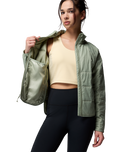 The Columbia Womens Sienna Hill Quilted Jacket in Safari