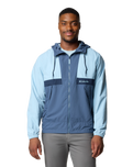 Spire Valley Hooded Windbreaker Jacket in Ripple Blue, Dark Mountain & Collegiate Navy