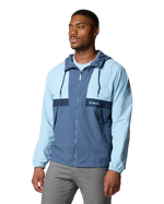 Spire Valley Hooded Windbreaker Jacket in Ripple Blue, Dark Mountain & Collegiate Navy