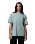 Rolling Bend™ Graphic Oversized T-Shirt in Crushed Blue & Floral Groove