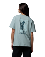 Rolling Bend™ Graphic Oversized T-Shirt in Crushed Blue & Floral Groove