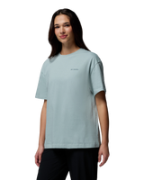 Rolling Bend™ Graphic Oversized T-Shirt in Crushed Blue & Floral Groove