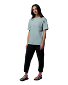 Rolling Bend™ Graphic Oversized T-Shirt in Crushed Blue & Floral Groove