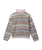 The Columbia Girls Girls Sequoia Grove™ Printed Full Zip Fleece Jacket in Iron Wizard Island & Mineral Pink