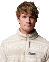 The Columbia Mens Rugged Ridge™ High Pile Half Zip Fleece Jacket in Dark Stone Deschutes Days