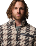 The Columbia Mens Rugged Ridge™ High Pile Half Zip Fleece Jacket in Dark Stone Twills