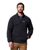 The Columbia Mens Rugged Ridge™ High Pile Full Zip Fleece Jacket in Black
