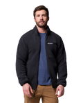 The Columbia Mens Rugged Ridge™ High Pile Full Zip Fleece Jacket in Black