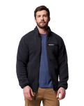 The Columbia Mens Rugged Ridge™ High Pile Full Zip Fleece Jacket in Black