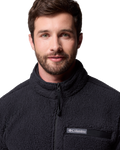 The Columbia Mens Rugged Ridge™ High Pile Full Zip Fleece Jacket in Black