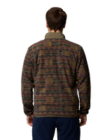 The Columbia Mens Sequoia Grove™ Printed Full Zip Fleece Jacket in Stone Green & Treebark