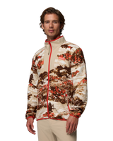 The Columbia Mens Sequoia Grove™ Printed Full Zip Fleece Jacket in Zing & Fieldaze