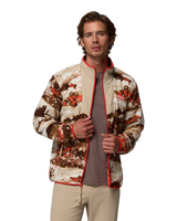 The Columbia Mens Sequoia Grove™ Printed Full Zip Fleece Jacket in Zing & Fieldaze
