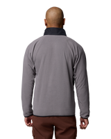 The Columbia Mens Fast Trek™ Overlay Full Zip Fleece Jacket in City Grey & Black