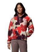Sequoia Grove™ Printed Half Zip Fleece Jacket in Washed Red & Ikatbloom