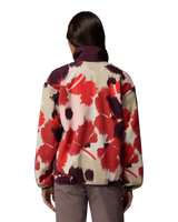 Sequoia Grove™ Printed Half Zip Fleece Jacket in Washed Red & Ikatbloom