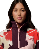 Sequoia Grove™ Printed Half Zip Fleece Jacket in Washed Red & Ikatbloom