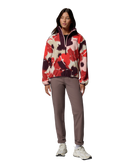 Sequoia Grove™ Printed Half Zip Fleece Jacket in Washed Red & Ikatbloom