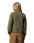 The Columbia Womens Benton Springs Relaxed Full Zip Jacket in Stone Green