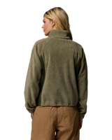 The Columbia Womens Benton Springs Relaxed Full Zip Jacket in Stone Green